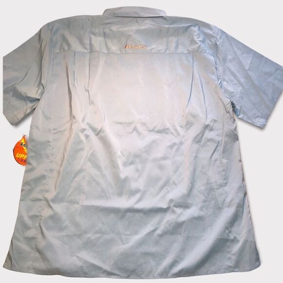 NWT MOJO Performance Wear MR.Big Sky Blue Large Button up Shirt - Picture 4 of 9